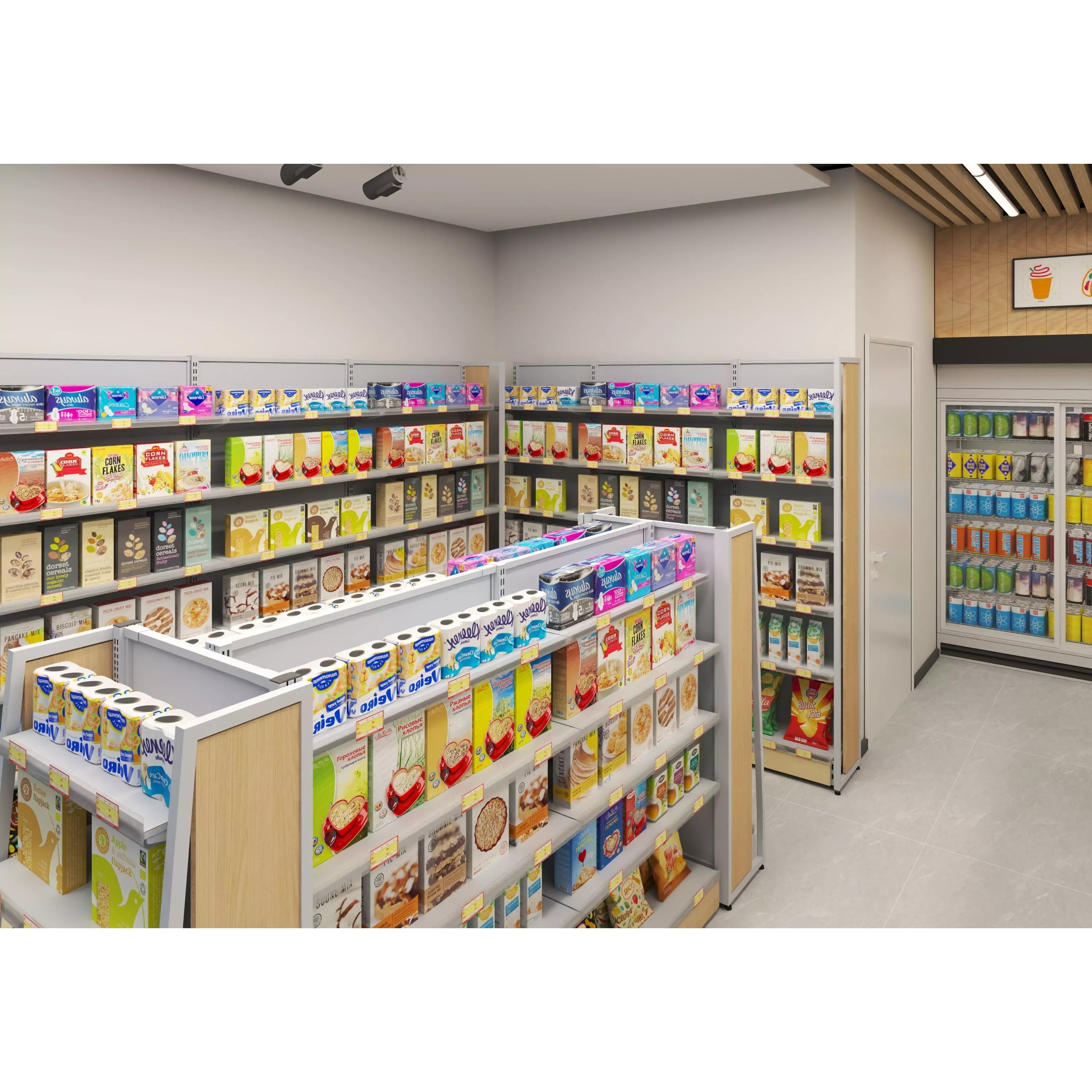 Convenience Store - Low-Poly Game-Ready 3D Model - View 7