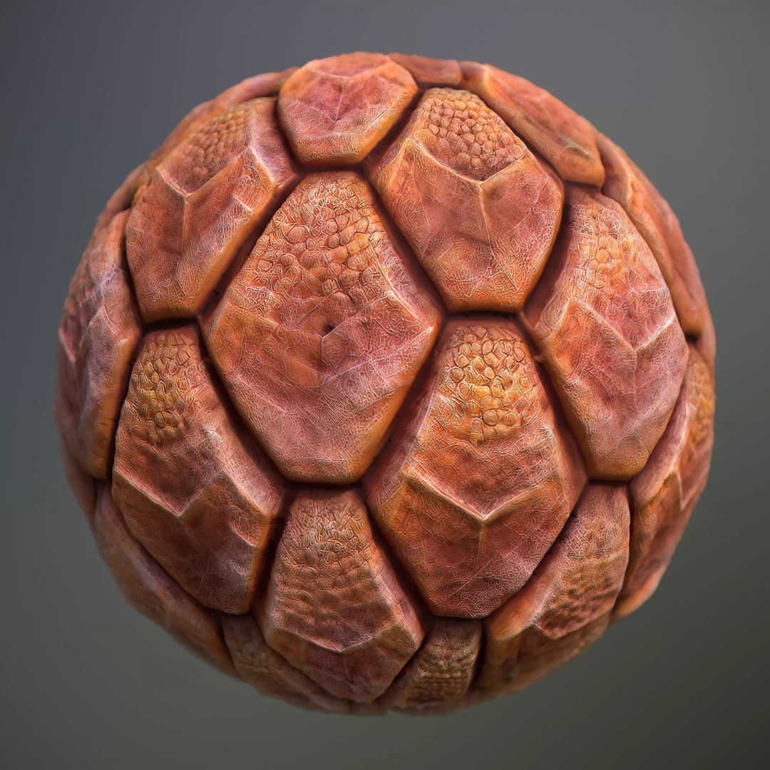Alien Skin 3D Model – Seamless PBR Texture Pack, FBX & PNG - View 2