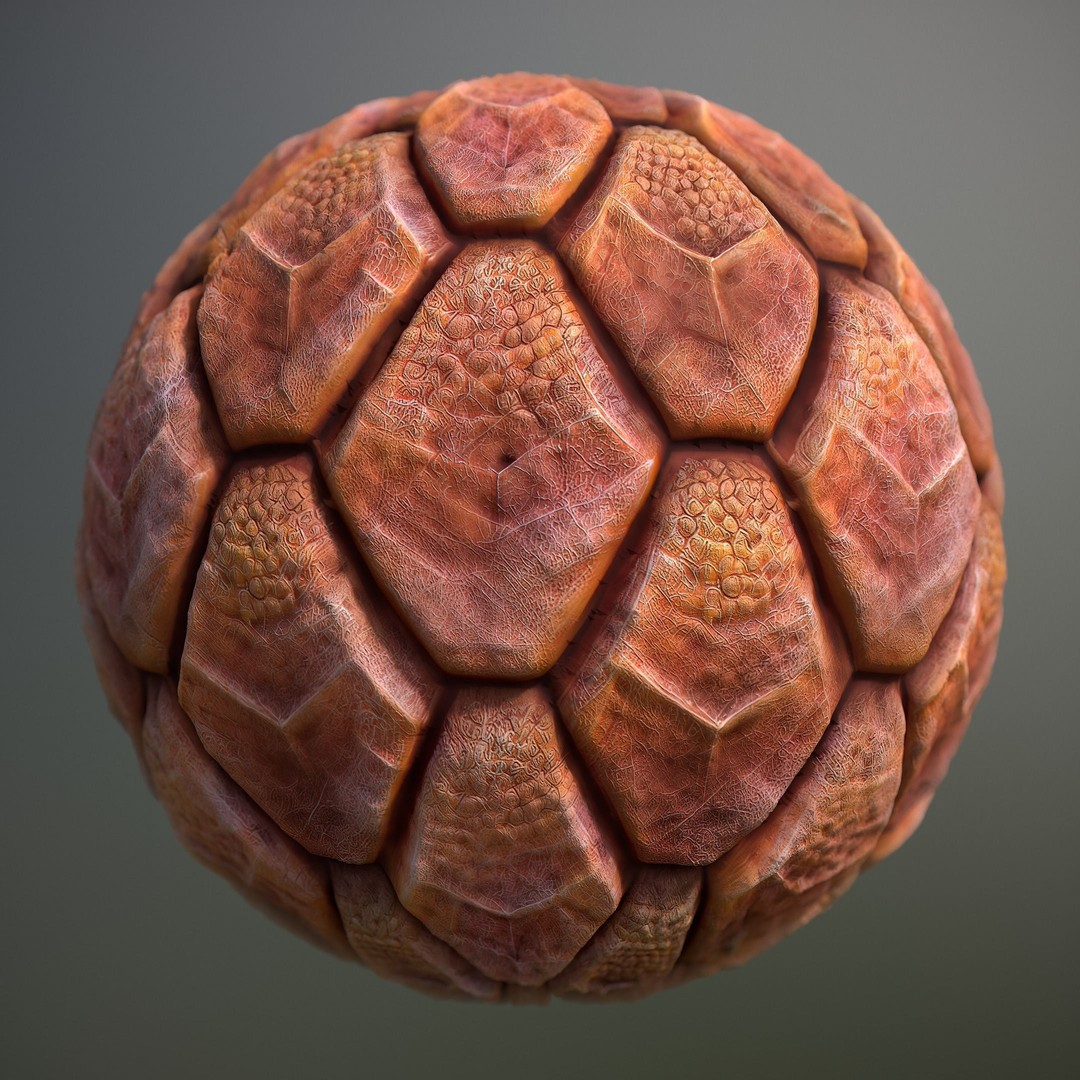 Alien Skin 3D Model – Seamless PBR Texture Pack, FBX & PNG - View 3