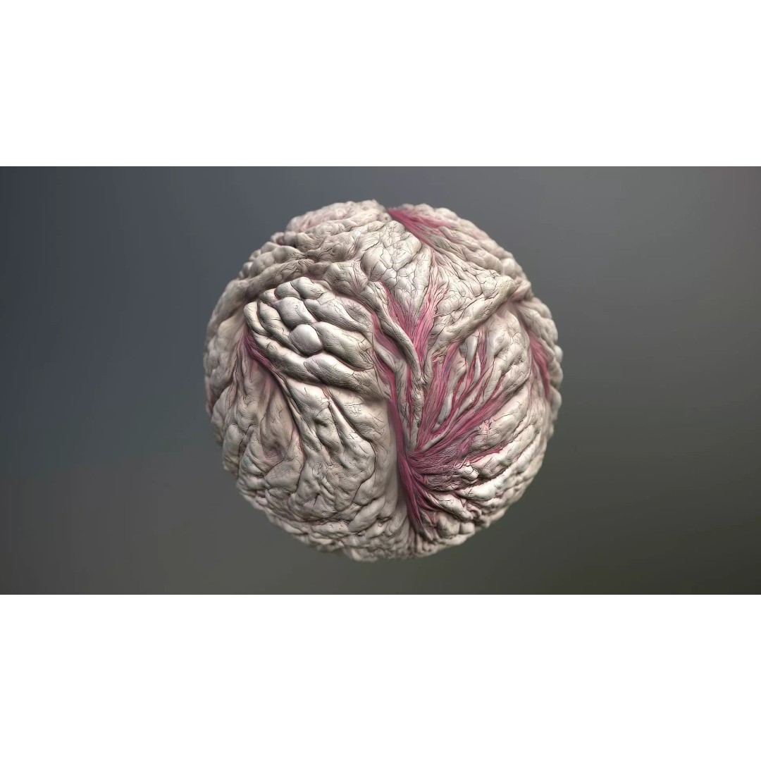 Monster Skin 3D Model – Seamless PBR Texture for Game Assets - View 2