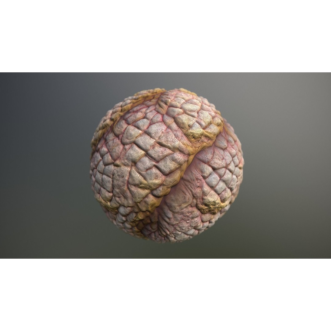 Monster Skin 3D Model – Seamless PBR Texture Pack for Games - View 13
