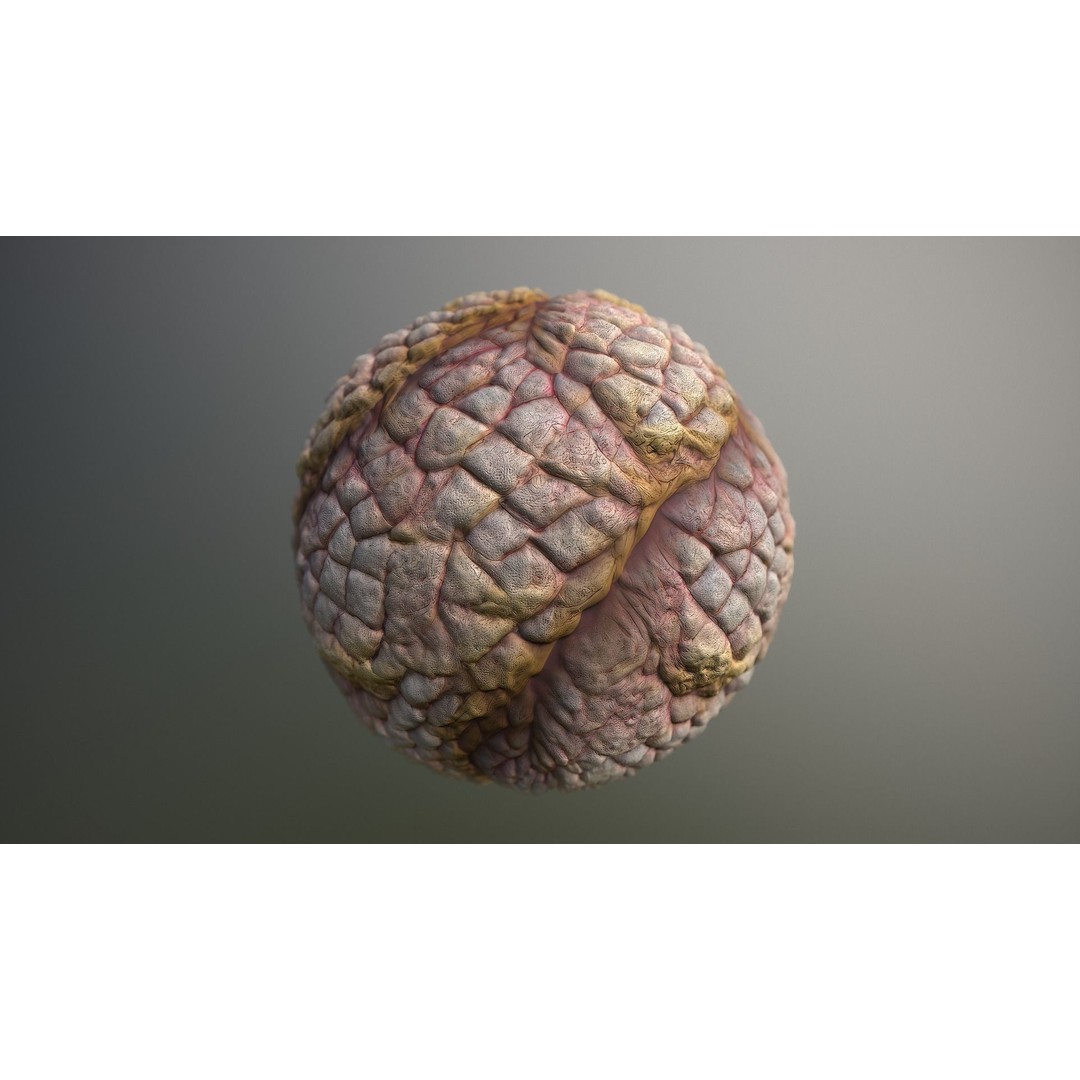 Monster Skin 3D Model – Seamless PBR Texture Pack for Games - View 15