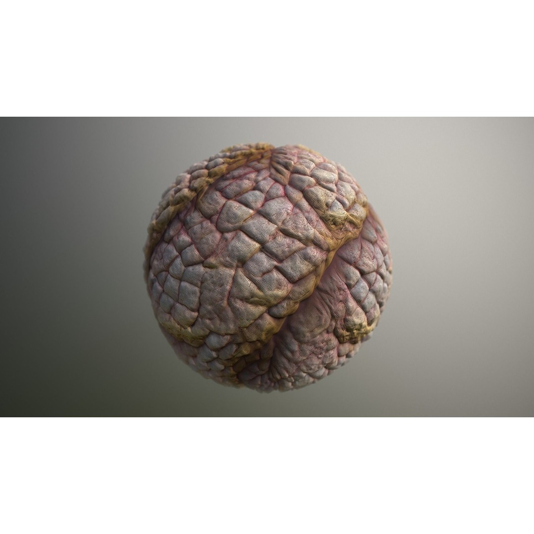 Monster Skin 3D Model – Seamless PBR Texture Pack for Games - View 16