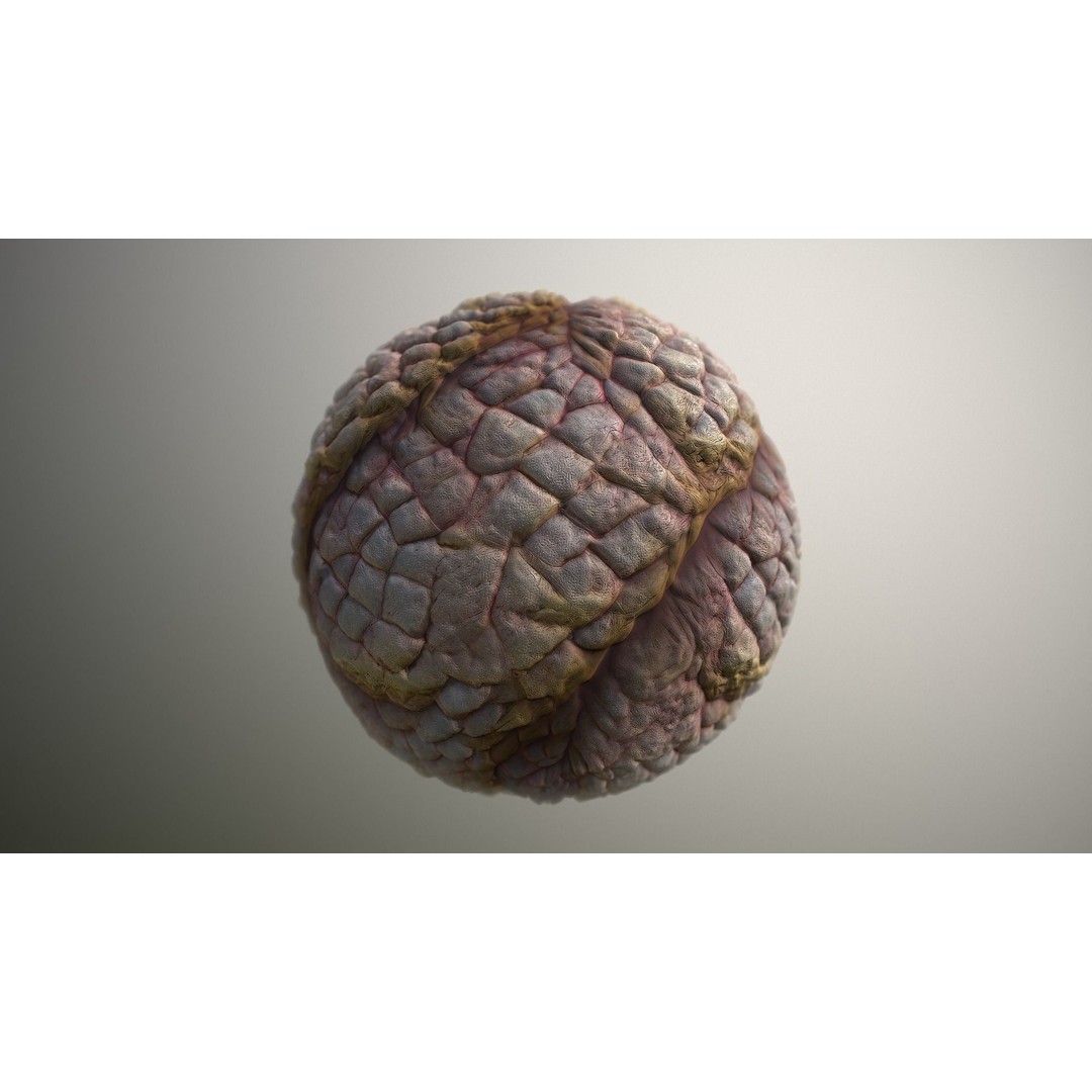 Monster Skin 3D Model – Seamless PBR Texture Pack for Games - View 17