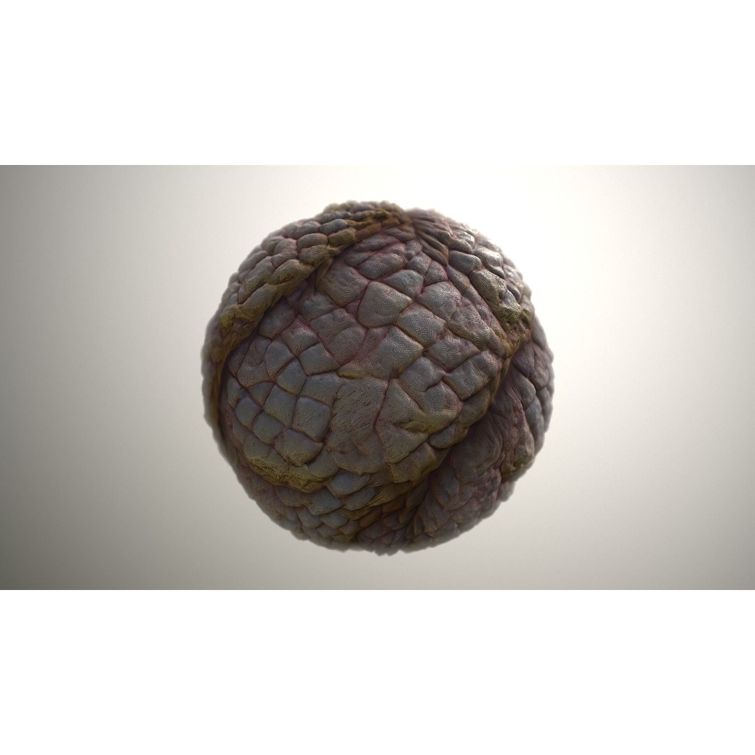 Monster Skin 3D Model – Seamless PBR Texture Pack for Games - View 19