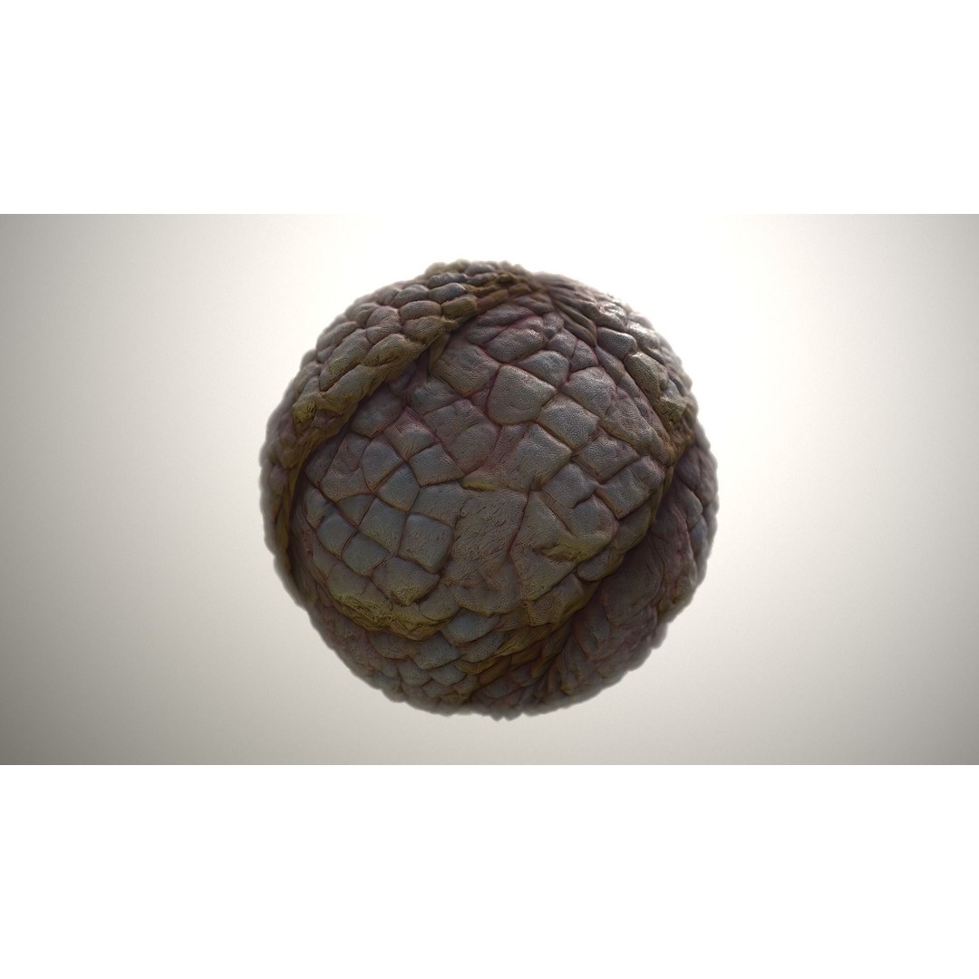 Monster Skin 3D Model – Seamless PBR Texture Pack for Games - View 20