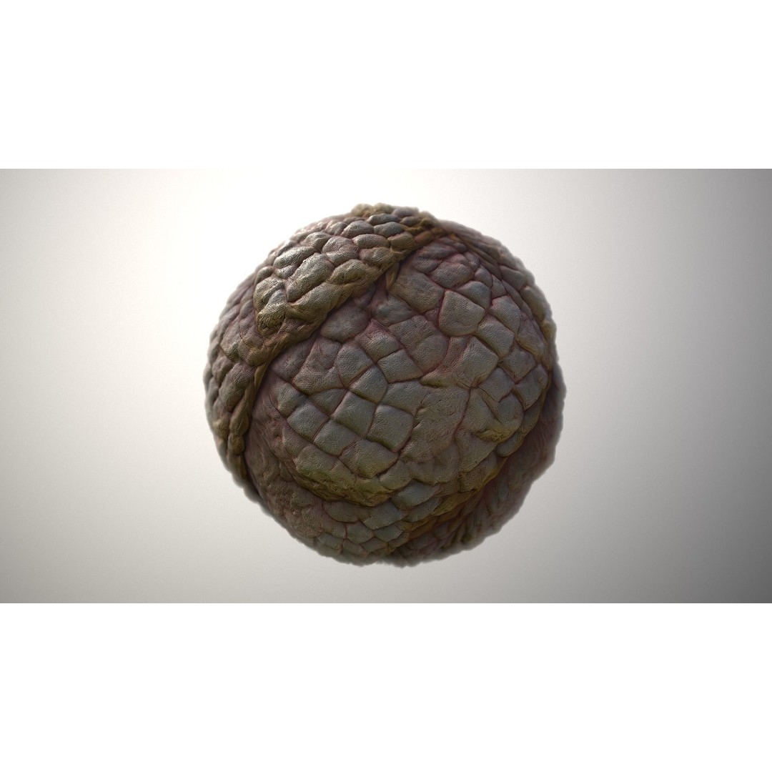 Monster Skin 3D Model – Seamless PBR Texture Pack for Games - View 4