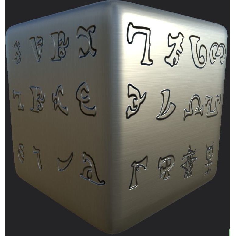 Ancient Magical Scripts 3D Model – High-Resolution Alpha Brushes, PBR Textures - View 22