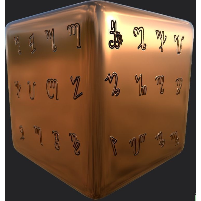 Ancient Magical Scripts 3D Model – High-Resolution Alpha Brushes, PBR Textures - View 51