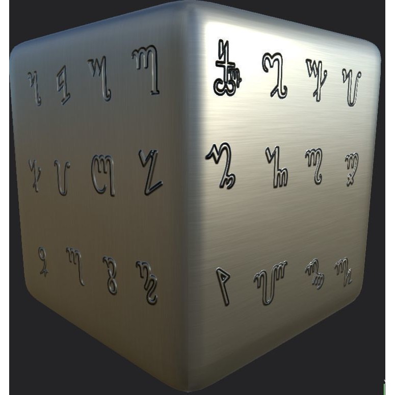 Ancient Magical Scripts 3D Model – High-Resolution Alpha Brushes, PBR Textures - View 53