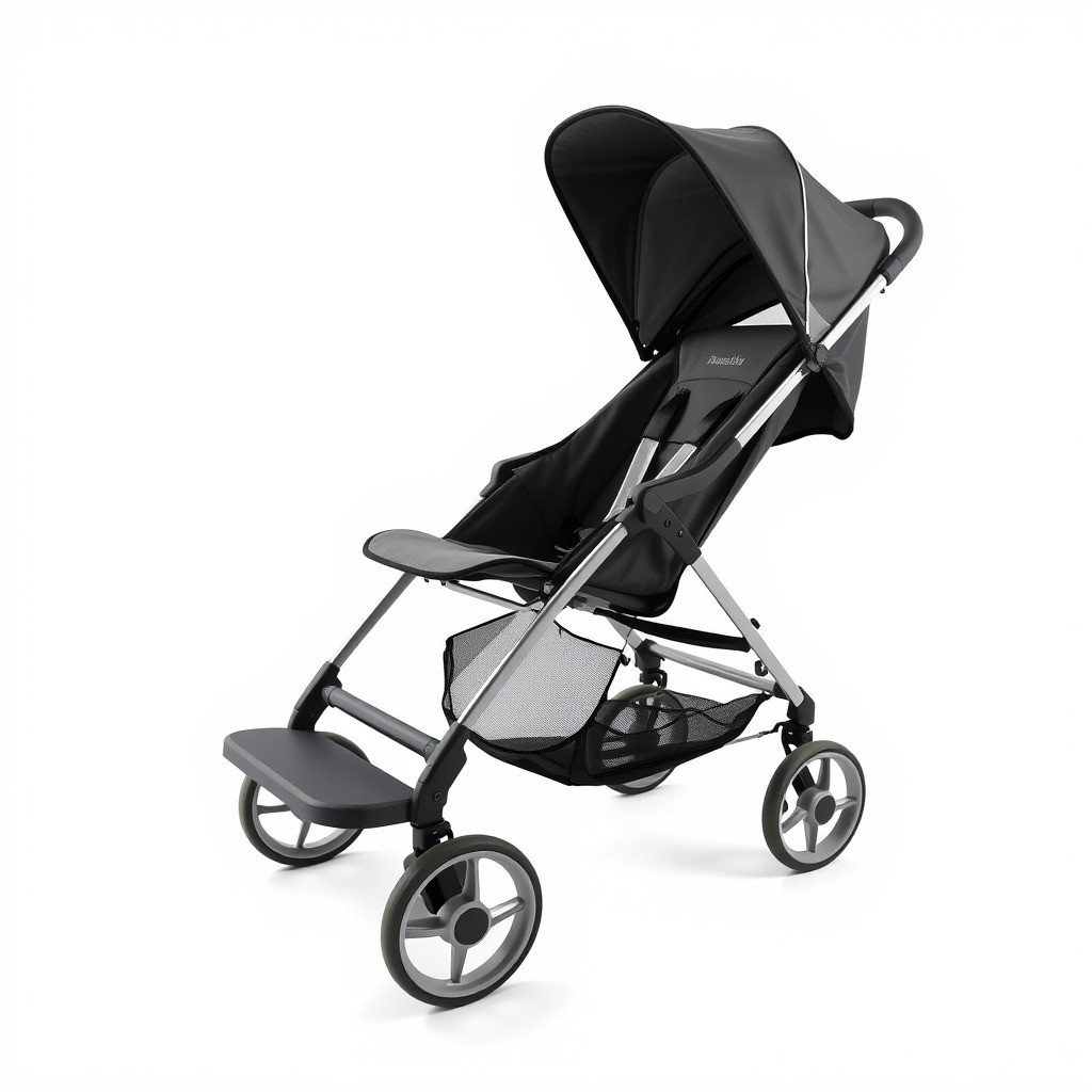 Umbrella Stroller 3D Model – Low Poly Ergonomic Design, FBX - View 5