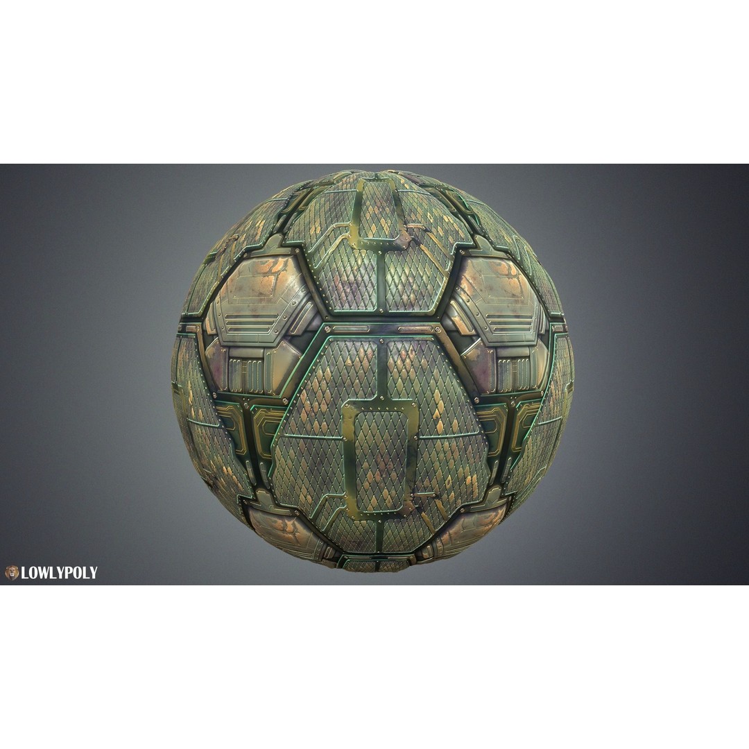 Sci-fi Textures 3D Model – Hand Painted PBR Textures, PNG - View 10