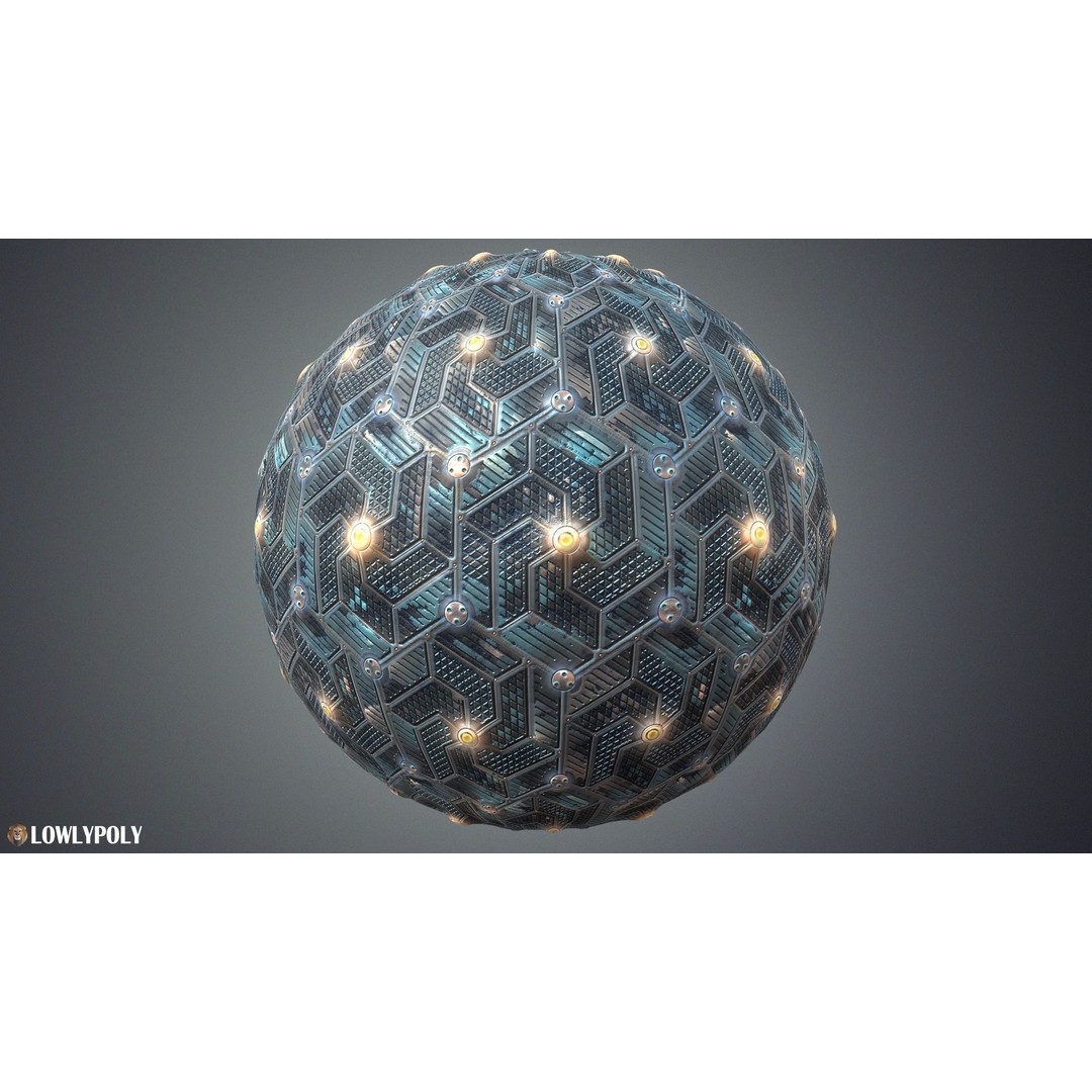 Sci-fi Textures 3D Model – Hand Painted PBR Textures, PNG - View 13