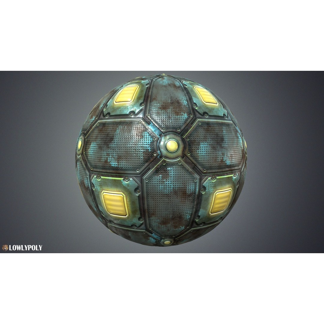 Sci-fi Textures 3D Model – Hand Painted PBR Textures, PNG - View 14