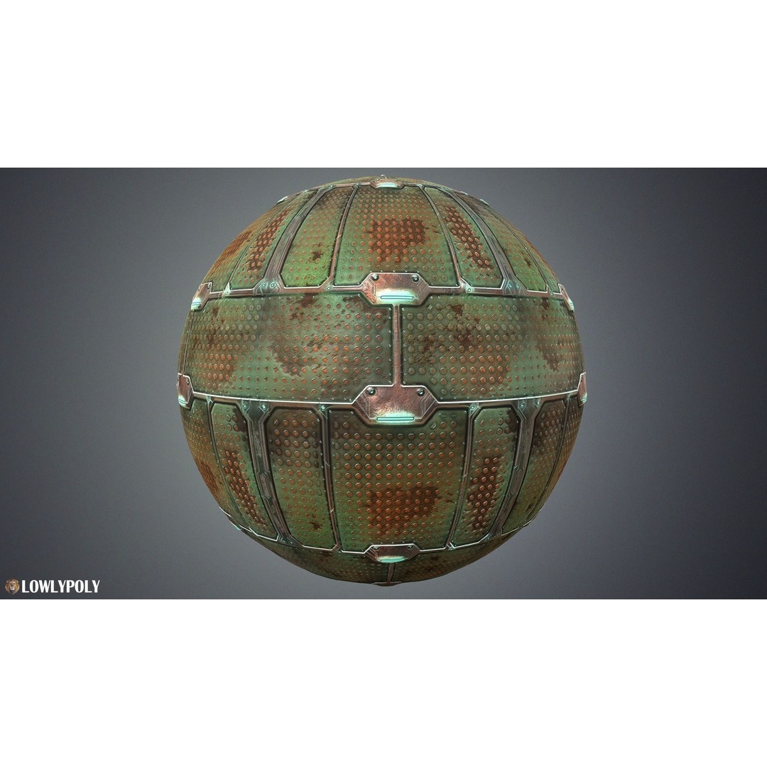 Sci-fi Textures 3D Model – Hand Painted PBR Textures, PNG - View 15