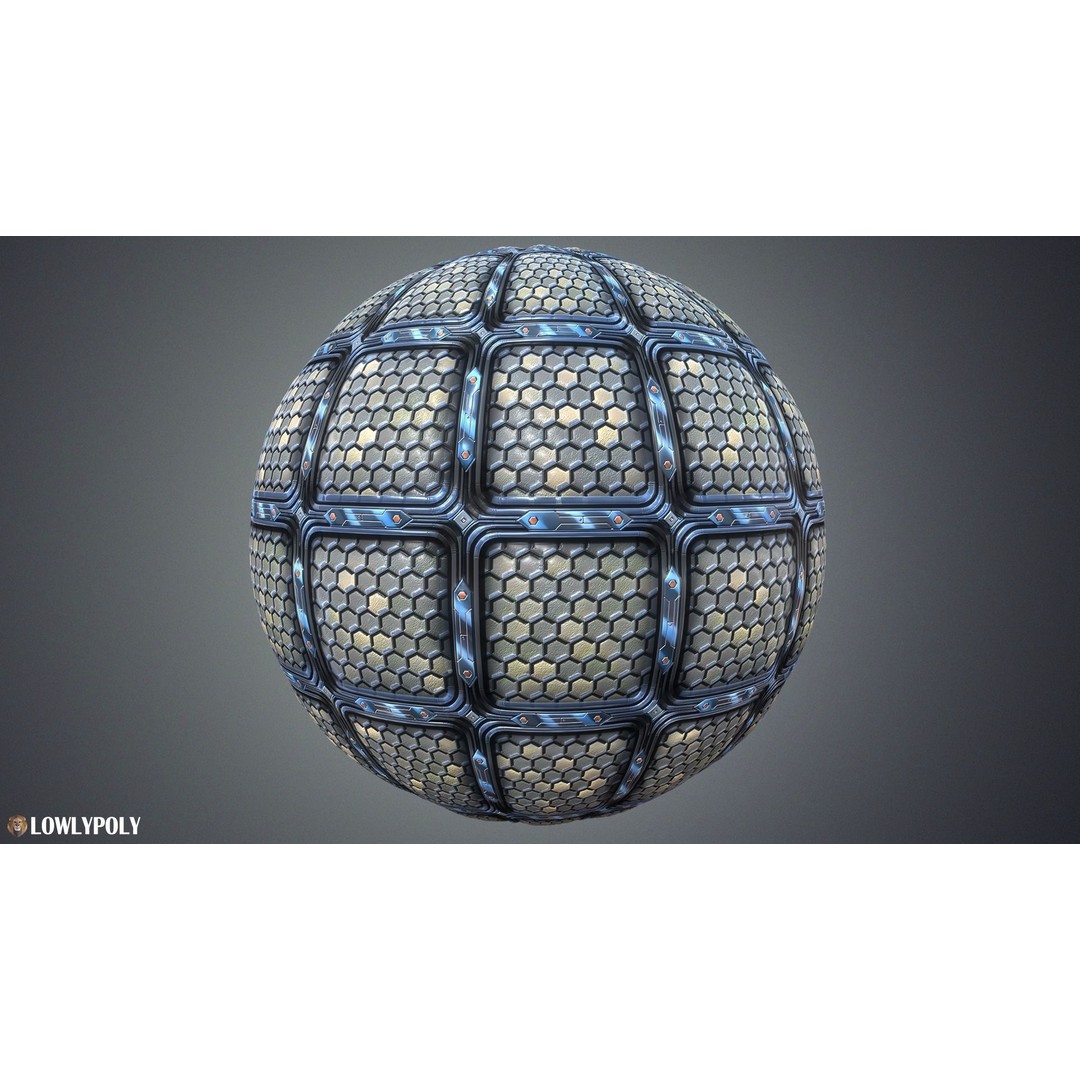 Sci-fi Textures 3D Model – Hand Painted PBR Textures, PNG - View 4