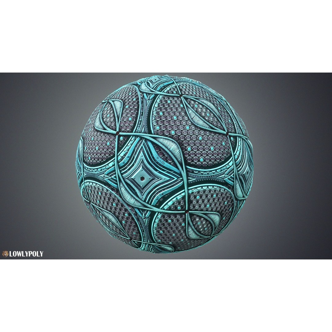Sci-fi Textures 3D Model – Hand Painted PBR Textures, PNG - View 5