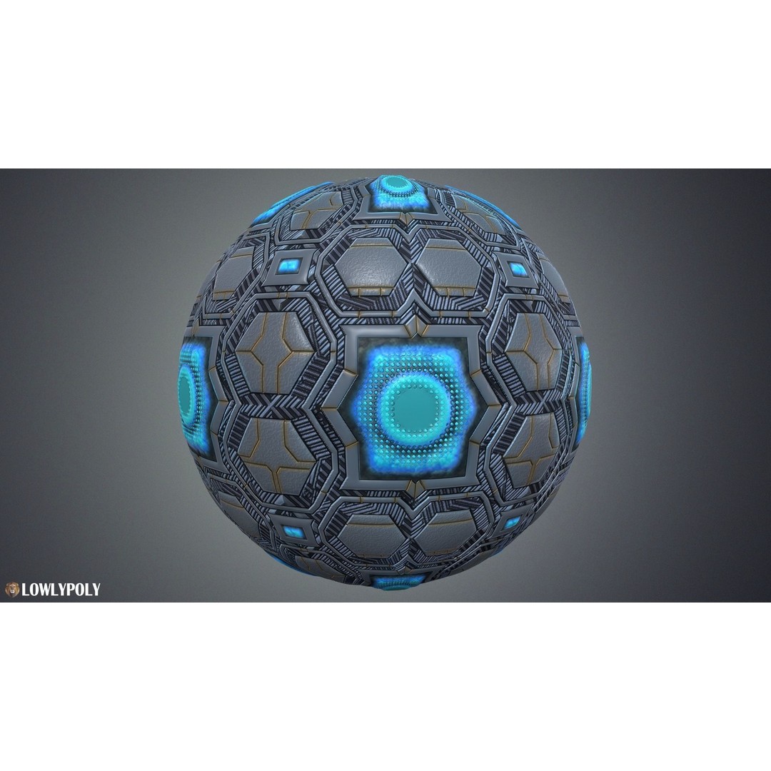 Sci-fi Textures 3D Model – Hand Painted PBR Textures, PNG - View 7