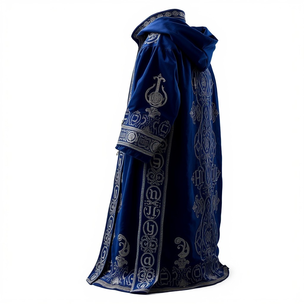 Sapphire Wizard Robe 3D Model – Low Poly PBR Character Asset, FBX - View 5