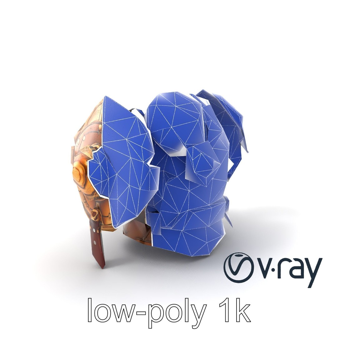 Steampunk Knight Armor 3D Model – Vintage Aesthetic, Low Poly, FBX - View 8