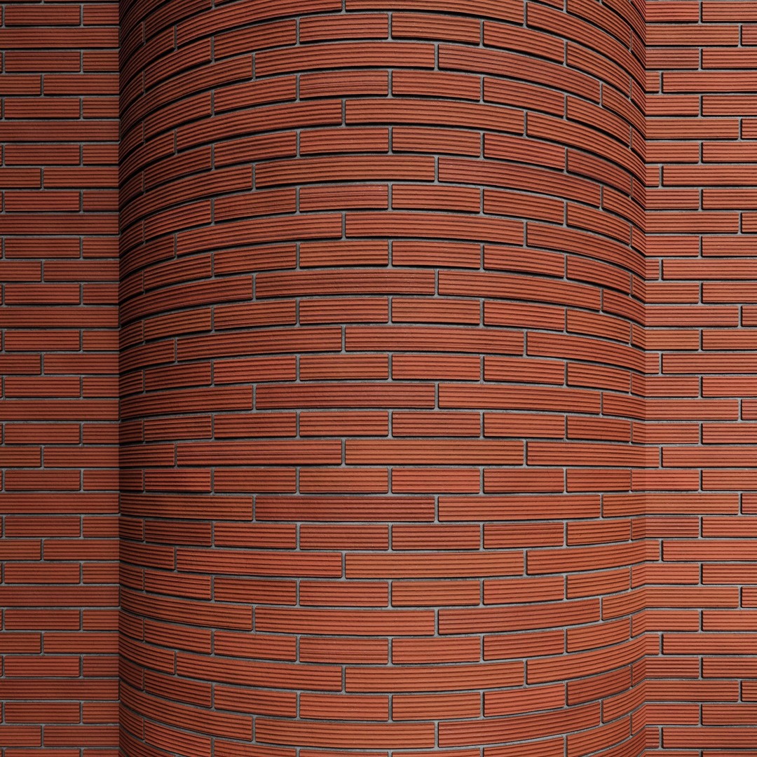 Brick Wall 3D Model – PBR Textures with Seamless Variants, OBJ & FBX - View 10
