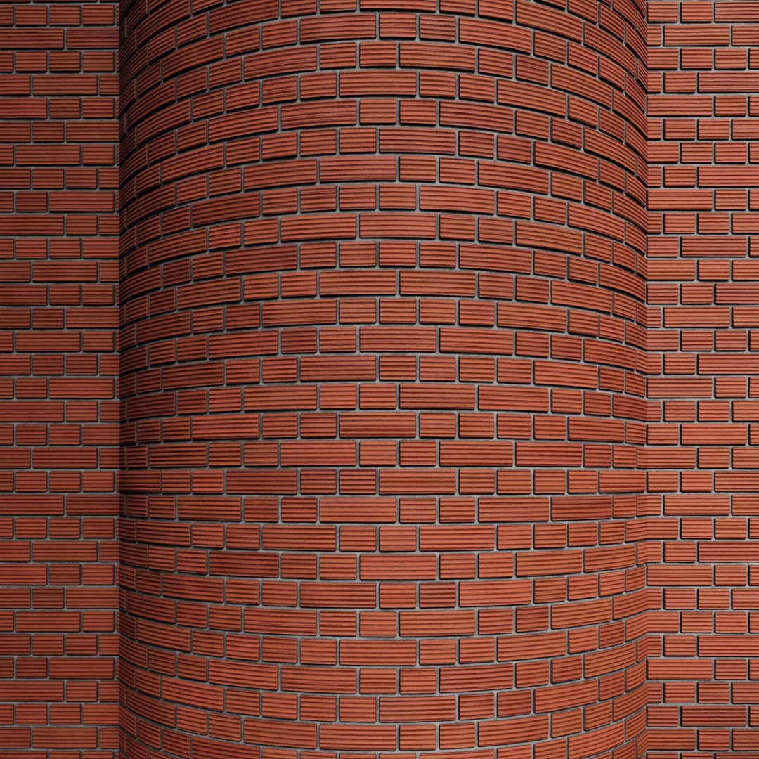 Brick Wall 3D Model – PBR Textures with Seamless Variants, OBJ & FBX - View 11