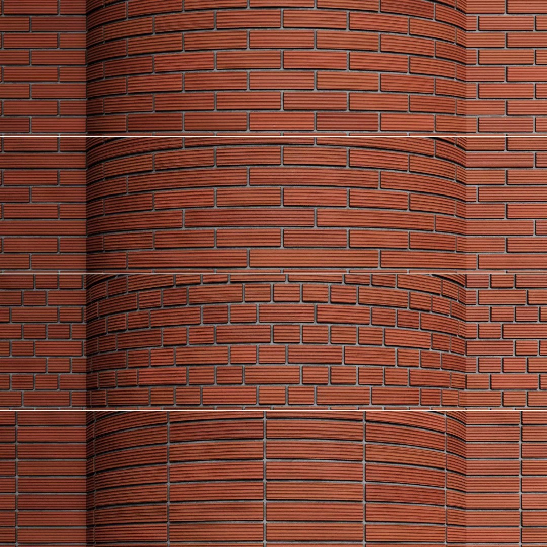 Brick Wall 3D Model – PBR Textures with Seamless Variants, OBJ & FBX - View 2