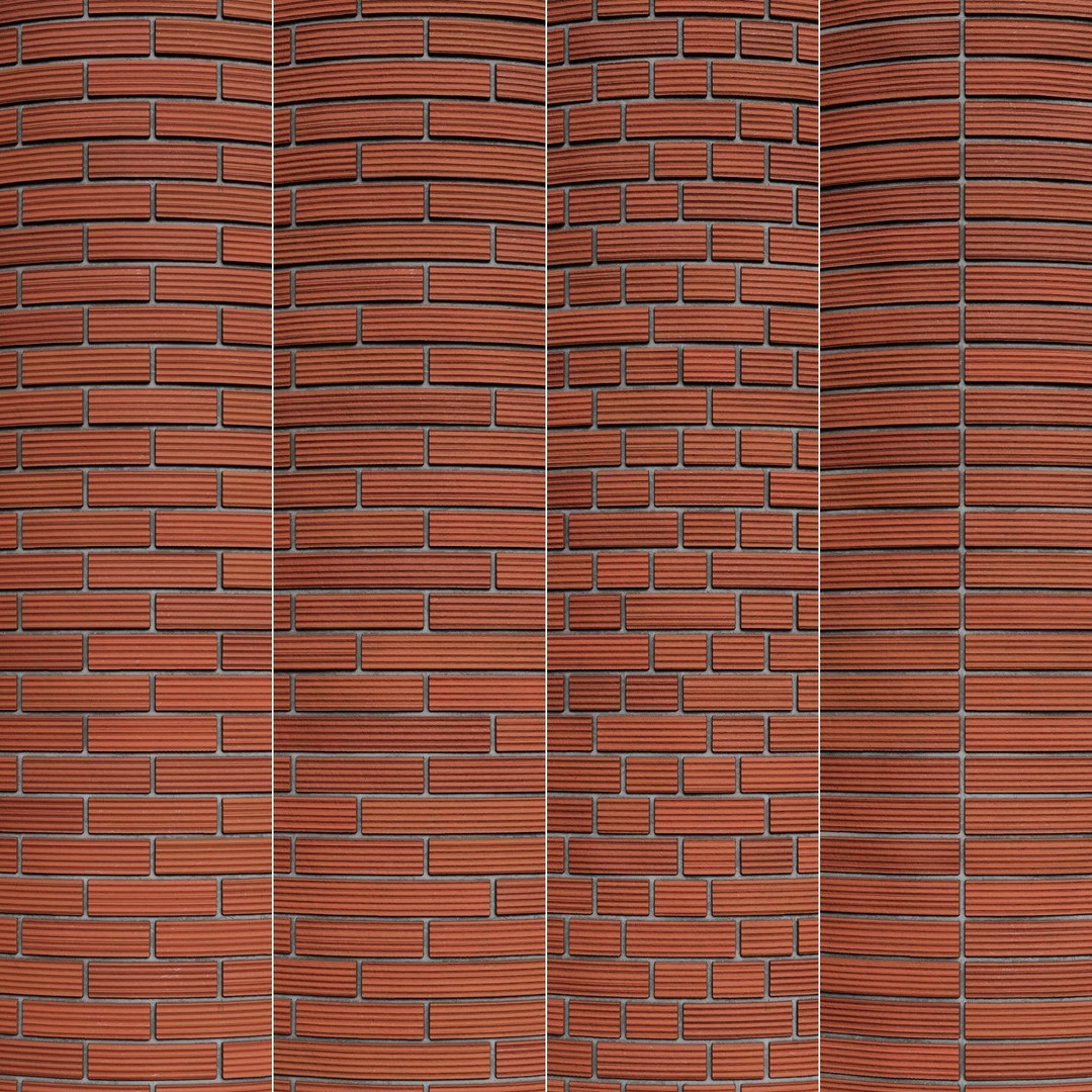Brick Wall 3D Model – PBR Textures with Seamless Variants, OBJ & FBX - View 3