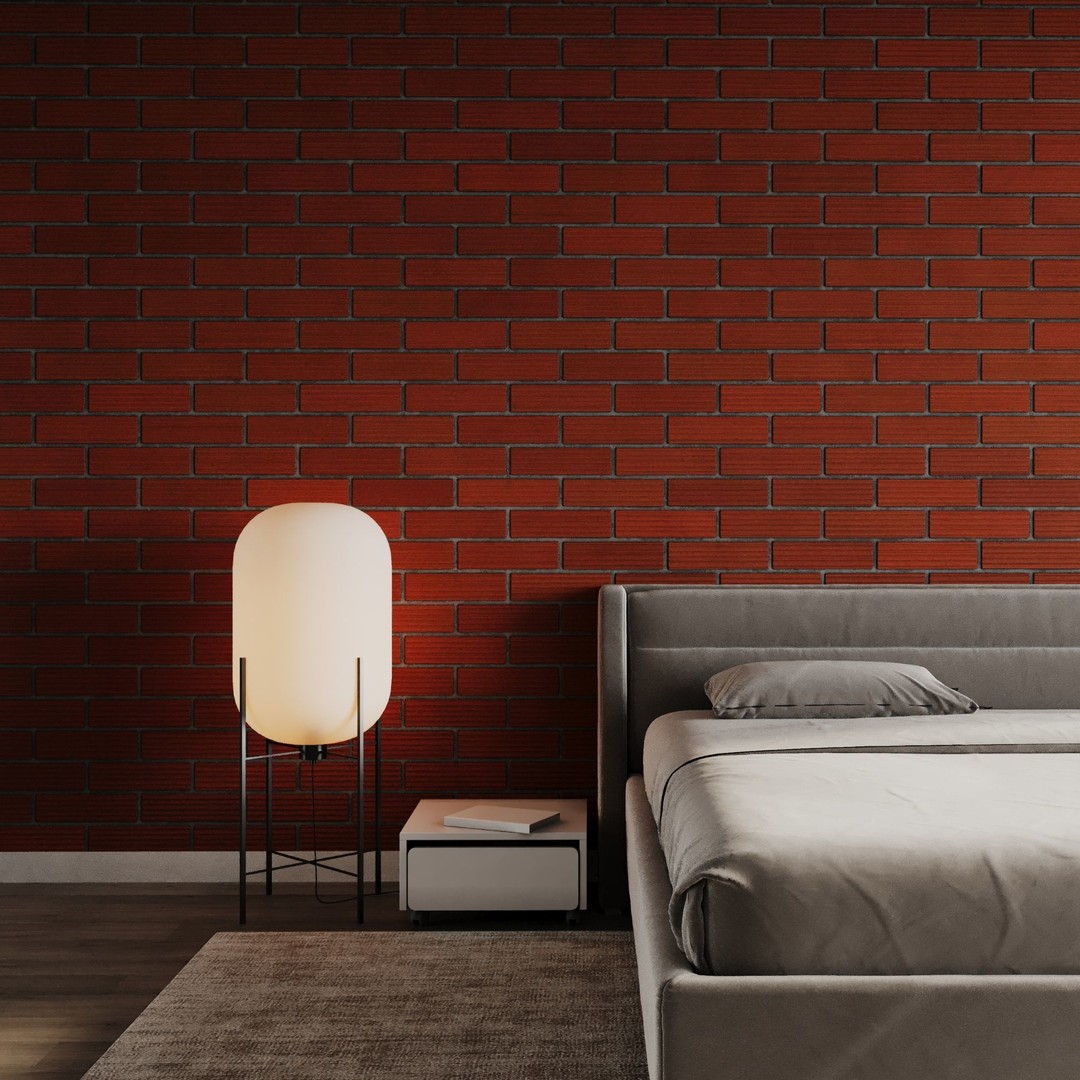 Brick Wall 3D Model – PBR Textures with Seamless Variants, OBJ & FBX - View 4