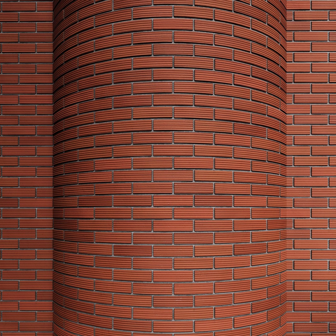 Brick Wall 3D Model – PBR Textures with Seamless Variants, OBJ & FBX - View 9