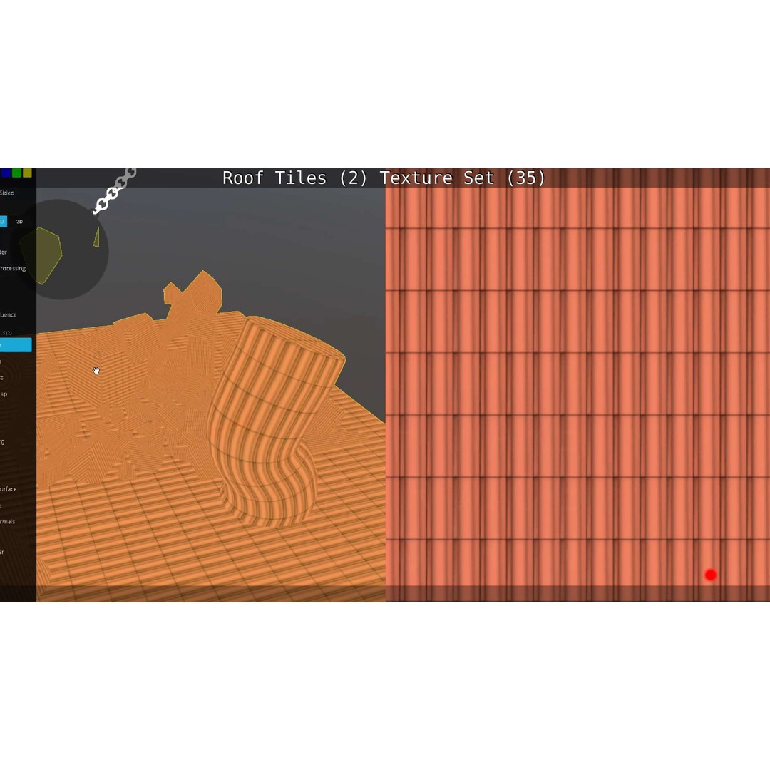 Roof Tiles 3D Model – PBR Texture Set, 4K Resolution - View 108
