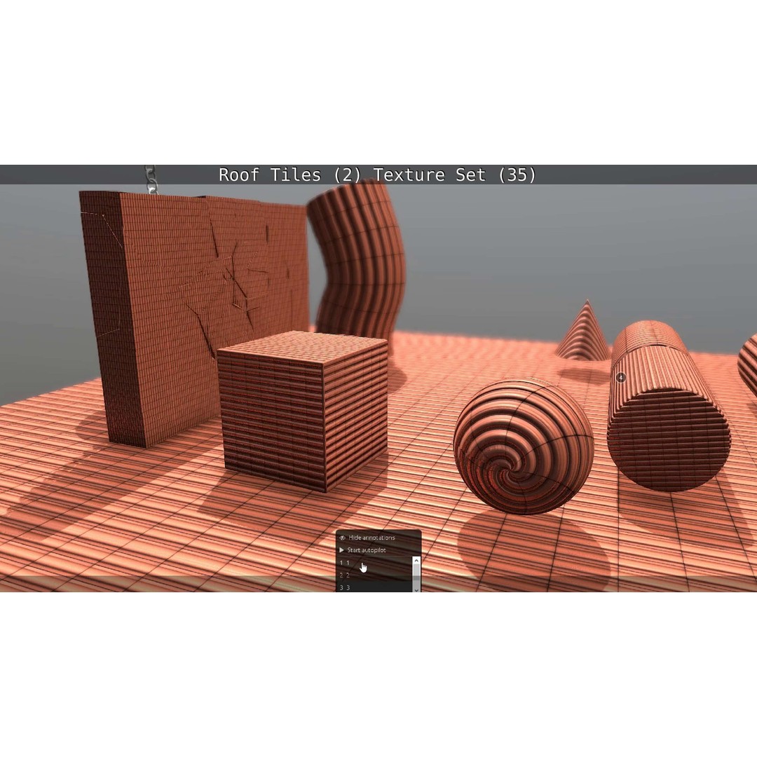 Roof Tiles 3D Model – PBR Texture Set, 4K Resolution - View 115