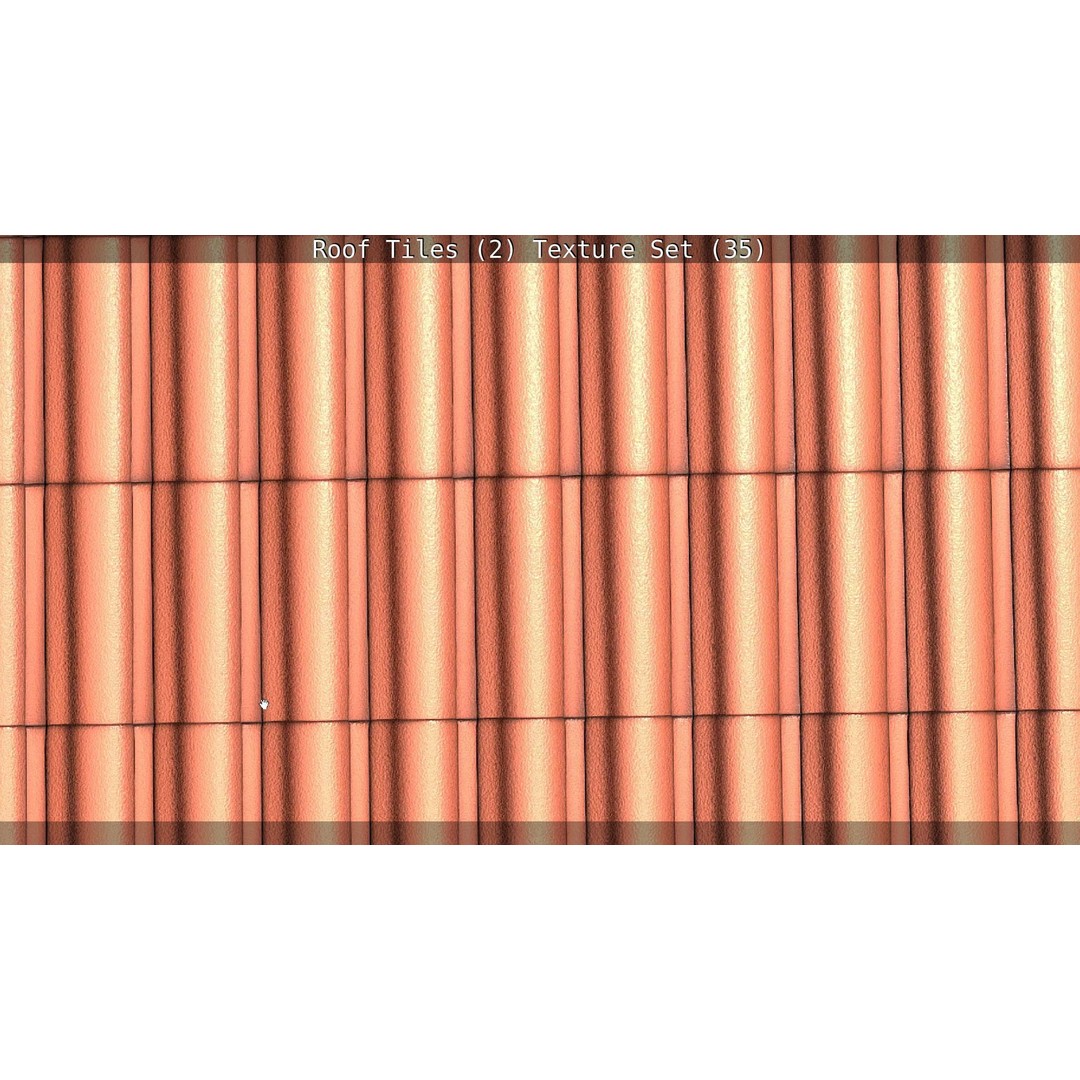 Roof Tiles 3D Model – PBR Texture Set, 4K Resolution - View 118