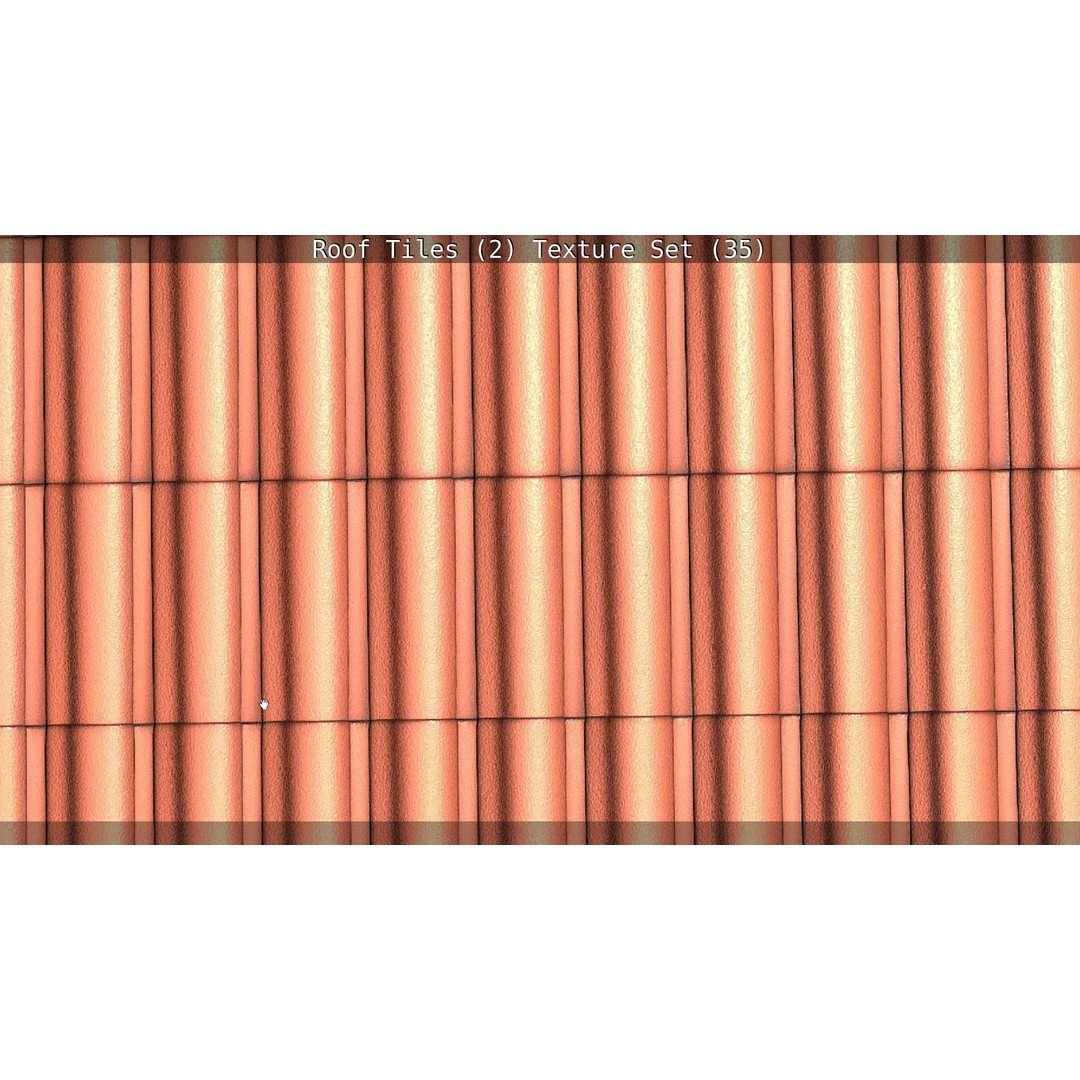Roof Tiles 3D Model – PBR Texture Set, 4K Resolution - View 119