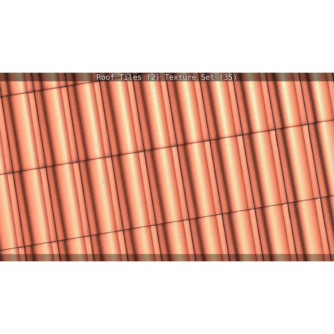 Roof Tiles 3D Model – PBR Texture Set, 4K Resolution - View 122