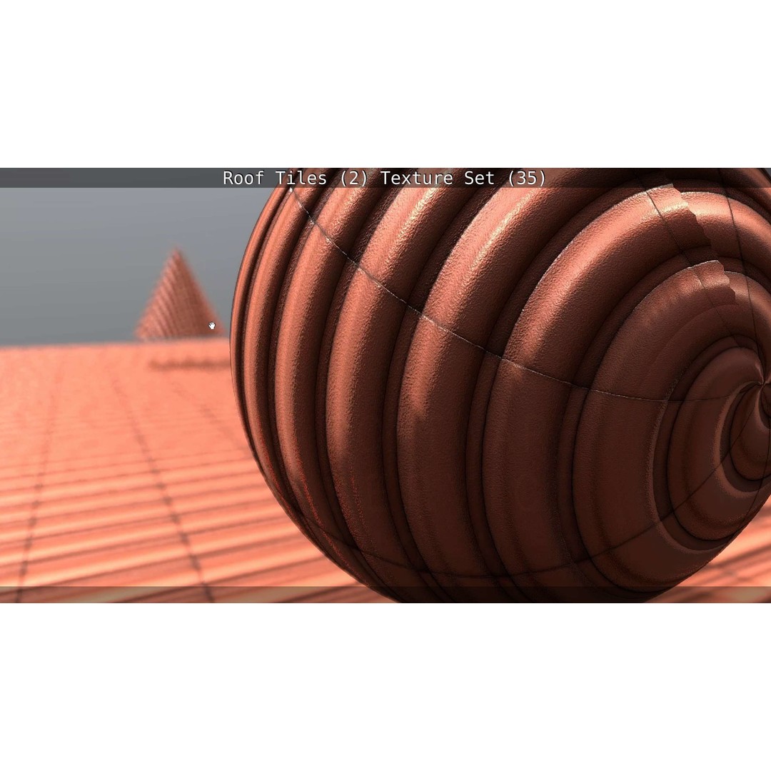 Roof Tiles 3D Model – PBR Texture Set, 4K Resolution - View 139