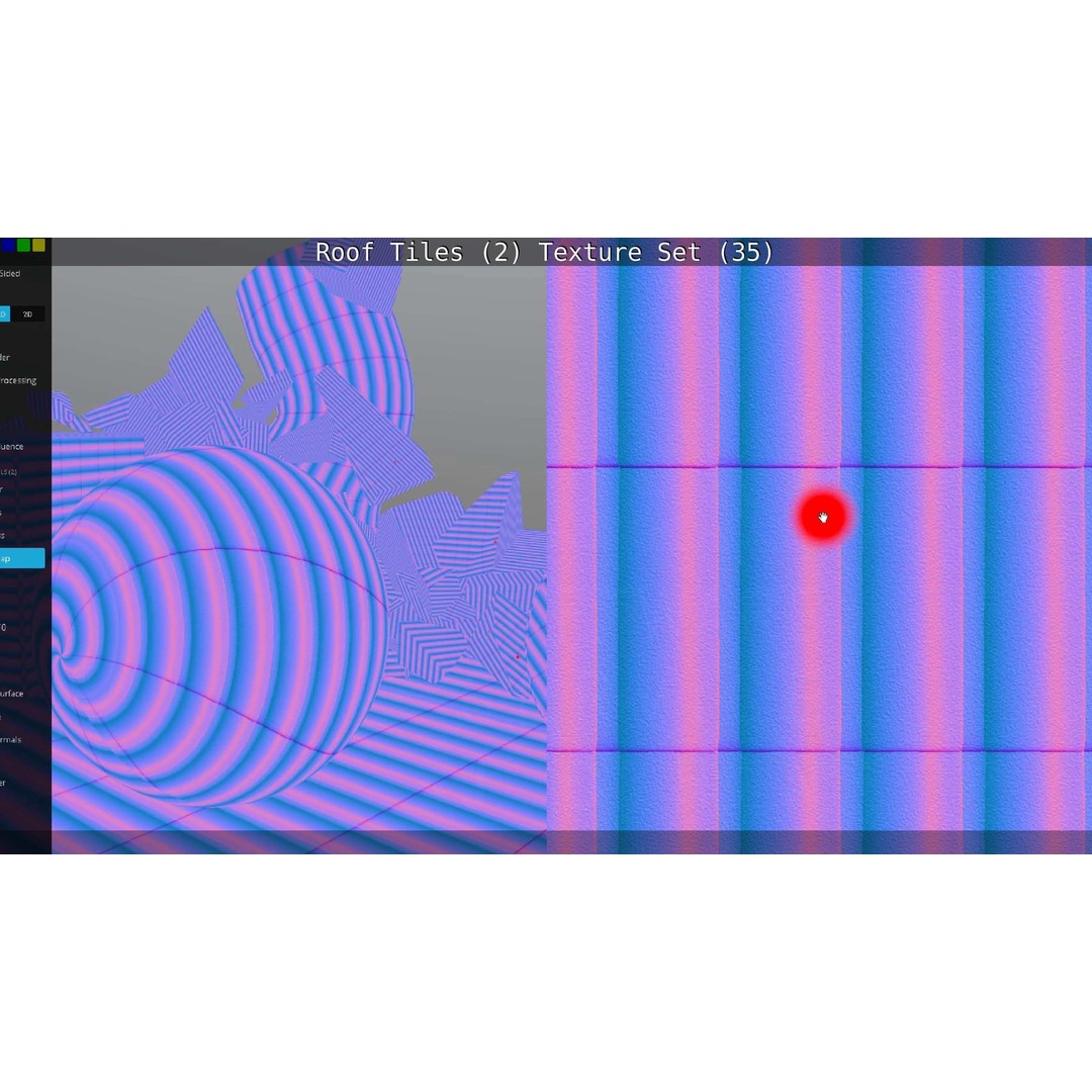 Roof Tiles 3D Model – PBR Texture Set, 4K Resolution - View 143