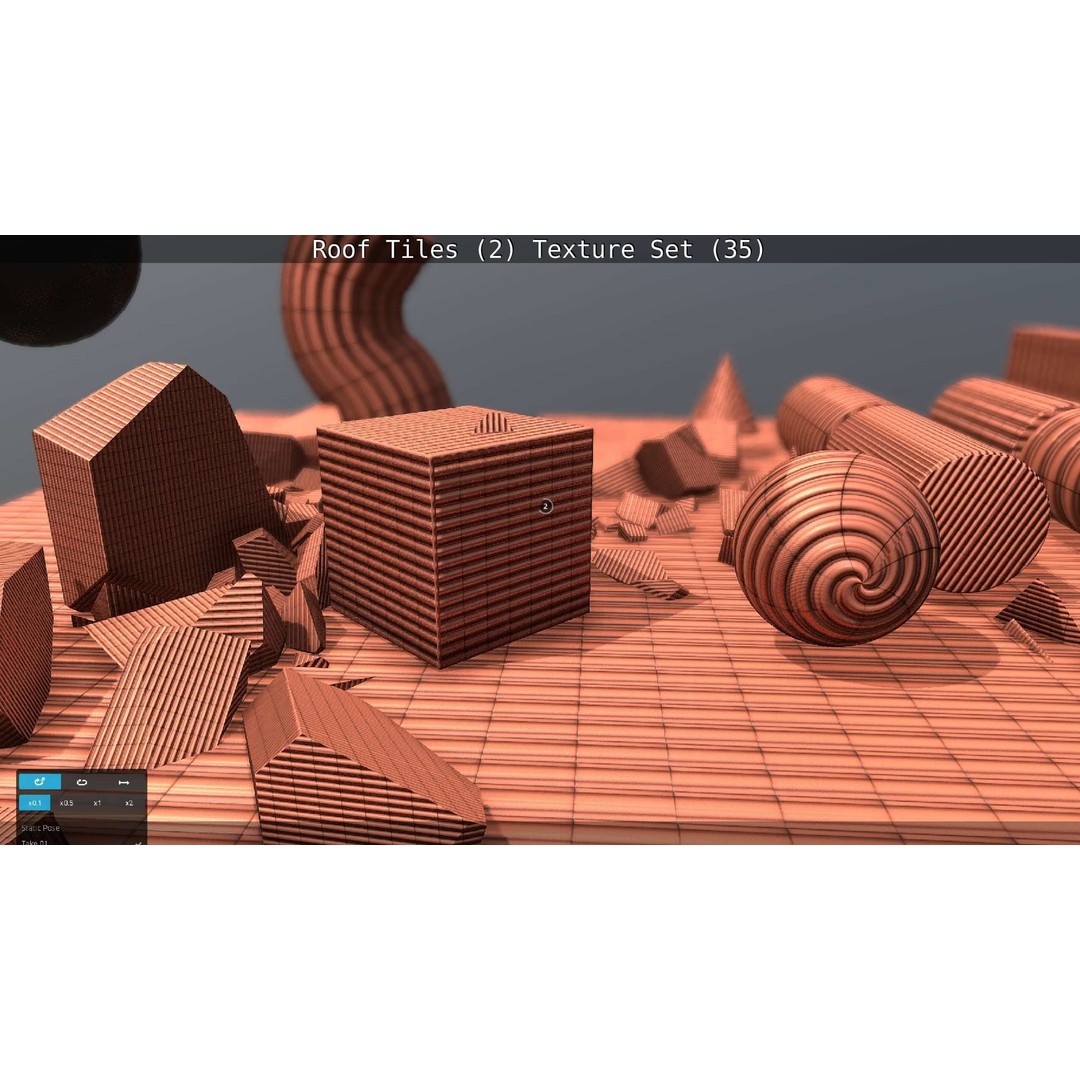 Roof Tiles 3D Model – PBR Texture Set, 4K Resolution - View 20