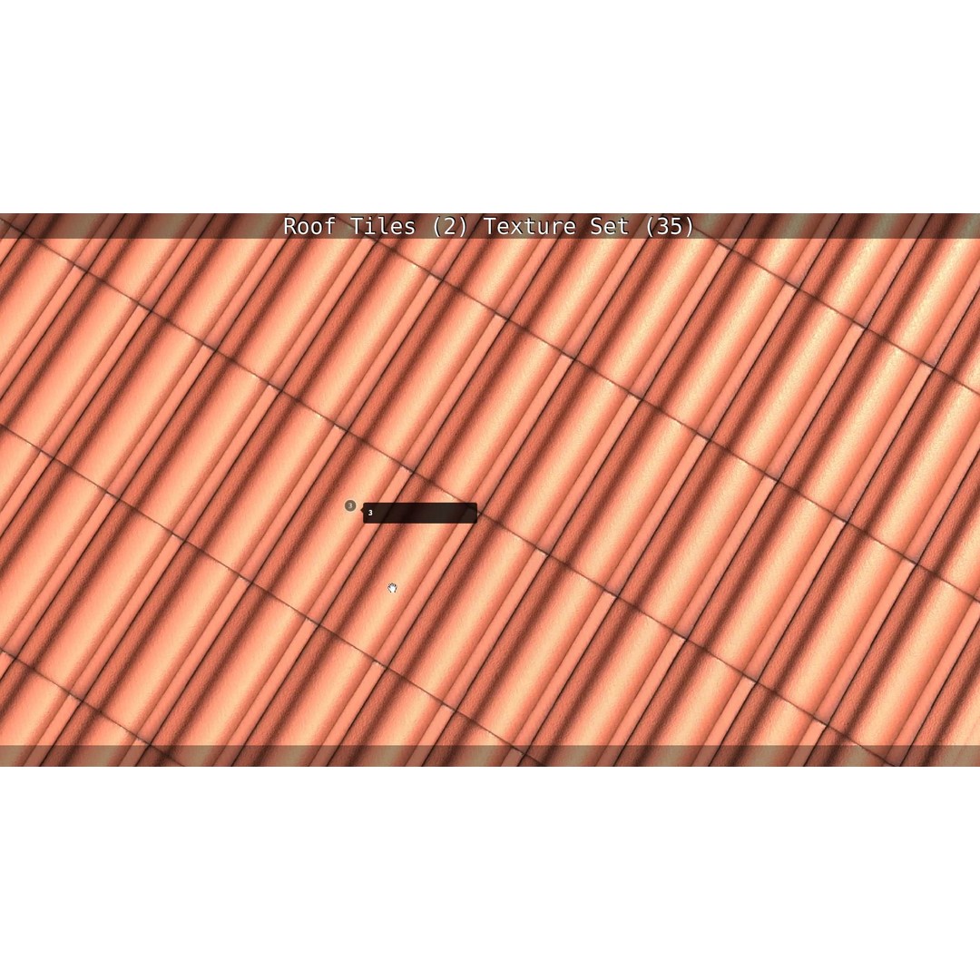 Roof Tiles 3D Model – PBR Texture Set, 4K Resolution - View 77