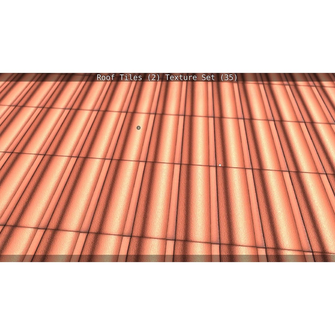 Roof Tiles 3D Model – PBR Texture Set, 4K Resolution - View 80
