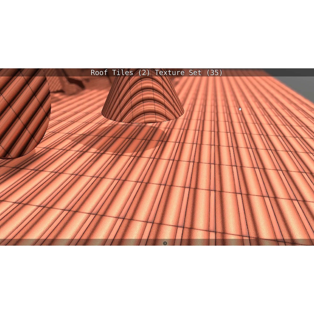 Roof Tiles 3D Model – PBR Texture Set, 4K Resolution - View 94