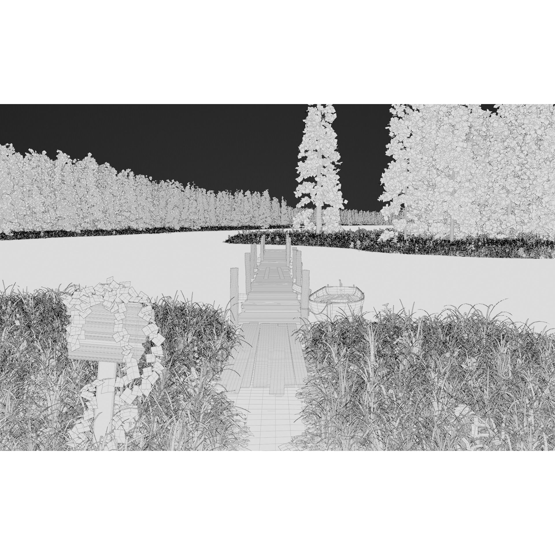 Forest Lake - Game-Ready 3D Model - View 17