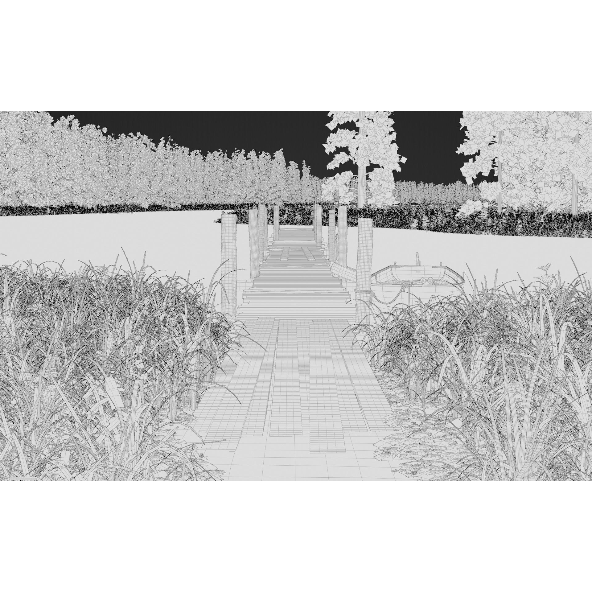 Forest Lake - Game-Ready 3D Model - View 18