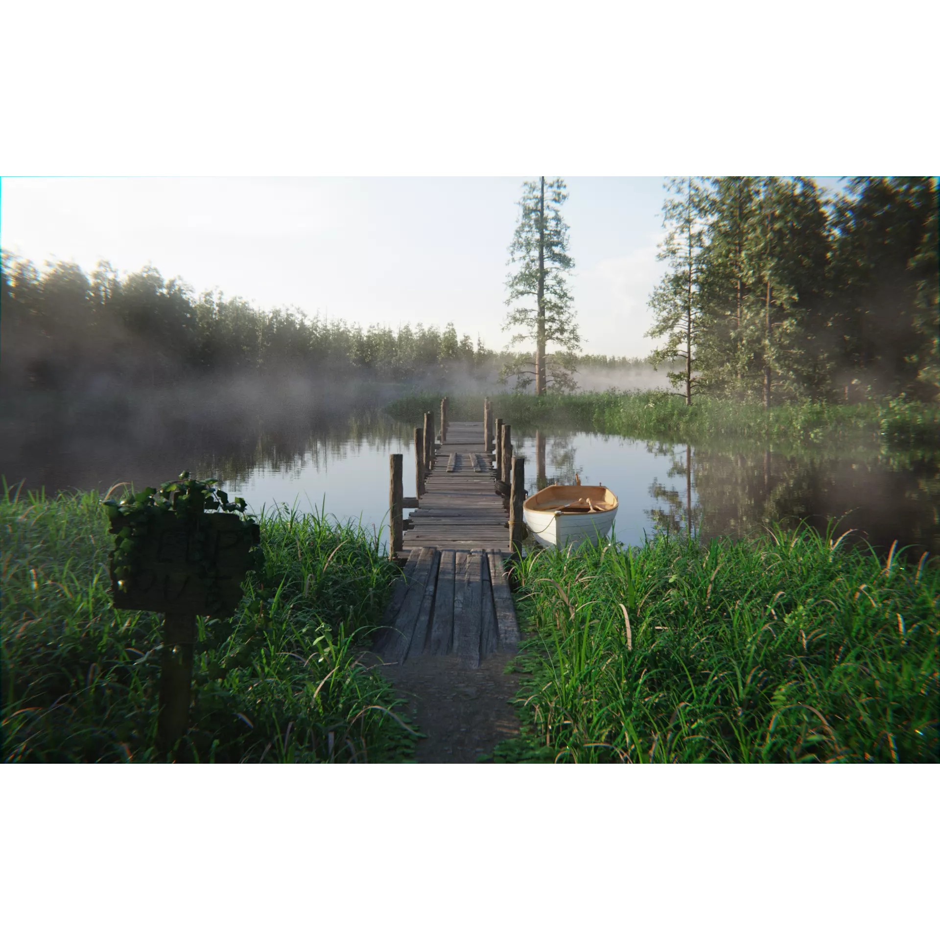 Forest Lake - Game-Ready 3D Model - View 2