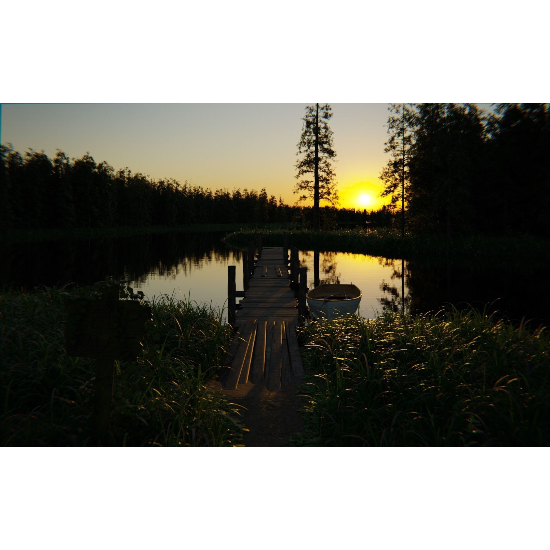 Forest Lake - Game-Ready 3D Model - View 7