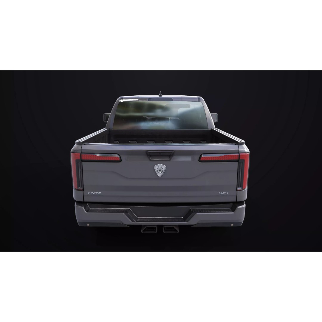 Pickup Truck 3D Model – Low Poly Rigged Asset for Unity & Unreal Engine - View 10