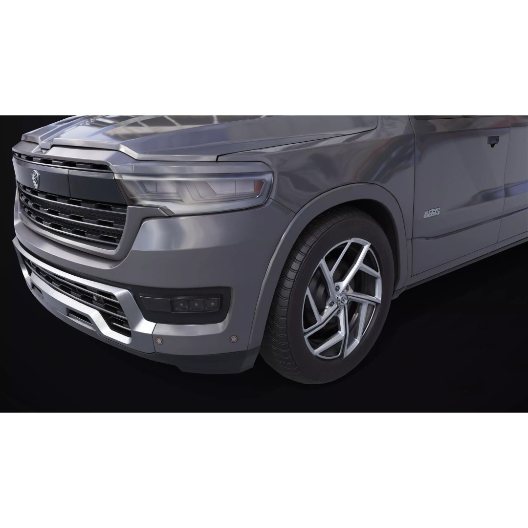Pickup Truck 3D Model – Low Poly Rigged Asset for Unity & Unreal Engine - View 11