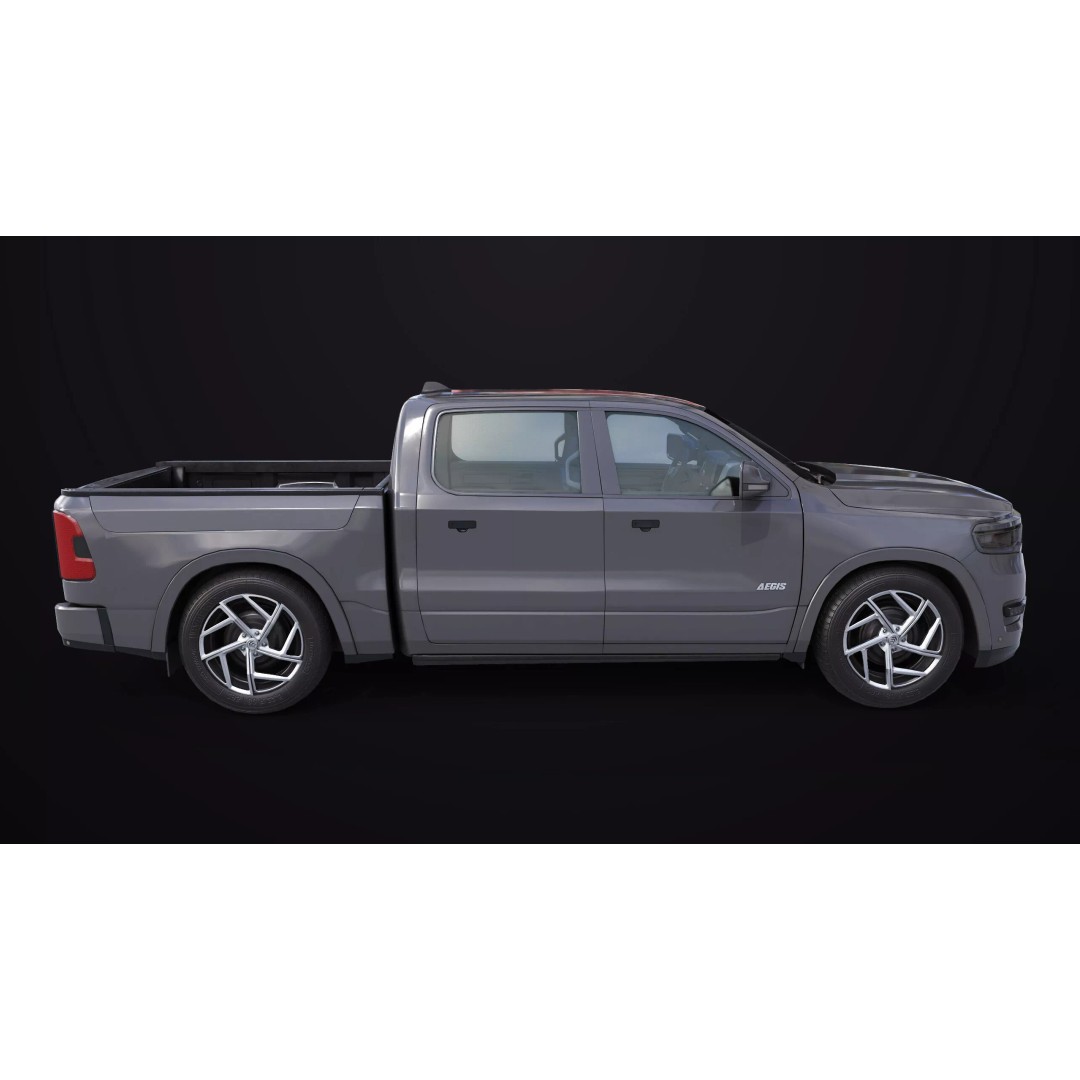 Pickup Truck 3D Model – Low Poly Rigged Asset for Unity & Unreal Engine - View 7