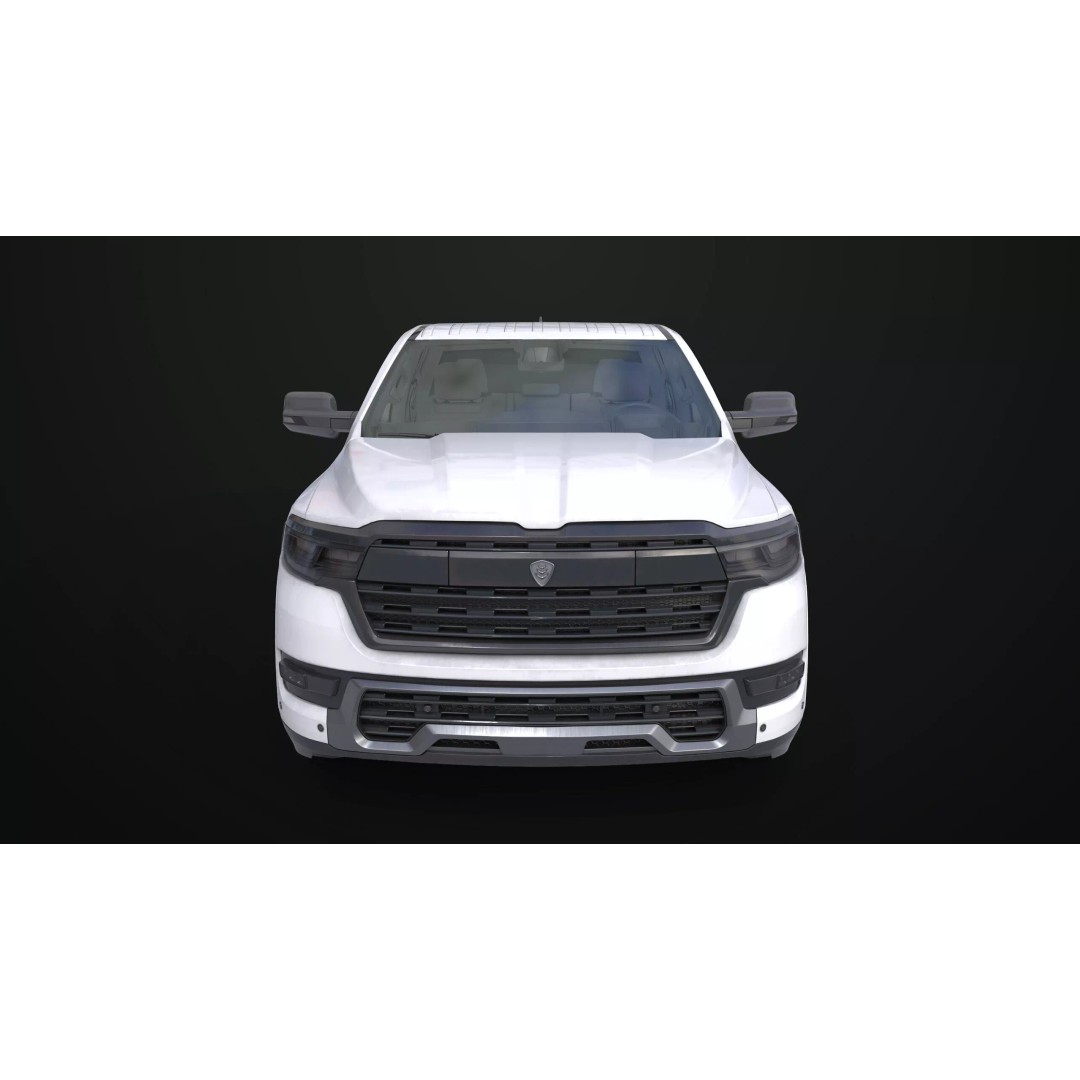 Pickup Truck 3D Model – Low Poly Rigged Asset for Unity & Unreal Engine - View 9