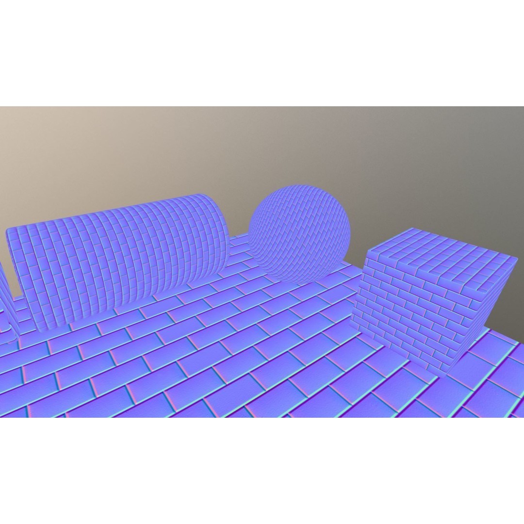 Brick Wall 3D Model – Seamless PBR Texture Set, FBX, OBJ - View 10